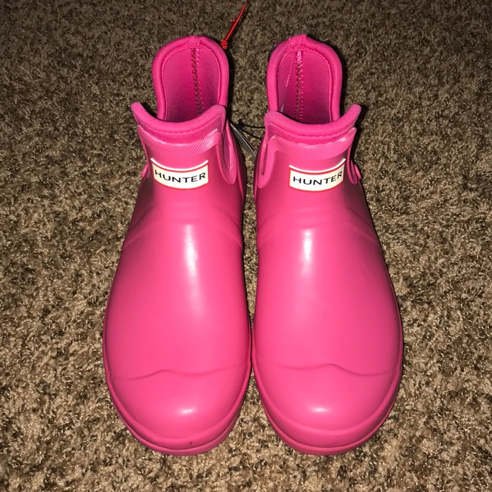 Short Pink Target Hunter Boots
